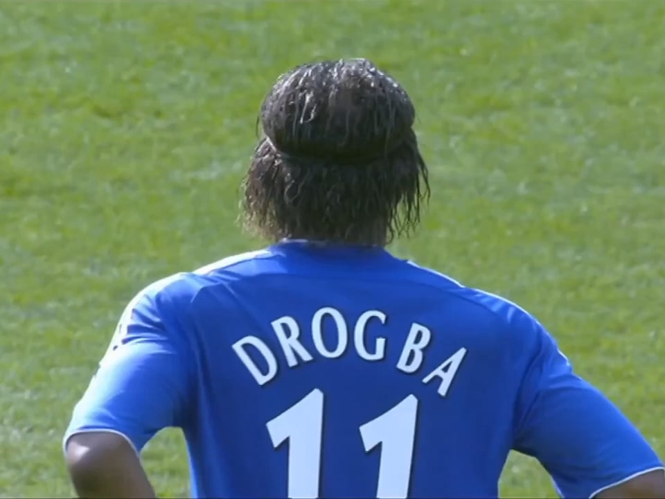 Didier Drogba - long ball receiving masterclass