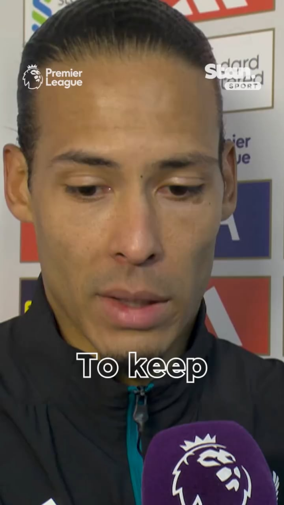 Virgil van Dijk is Already looking to PSG and the Champions League next week 

‘It needs a special performance and I believe for sure!’