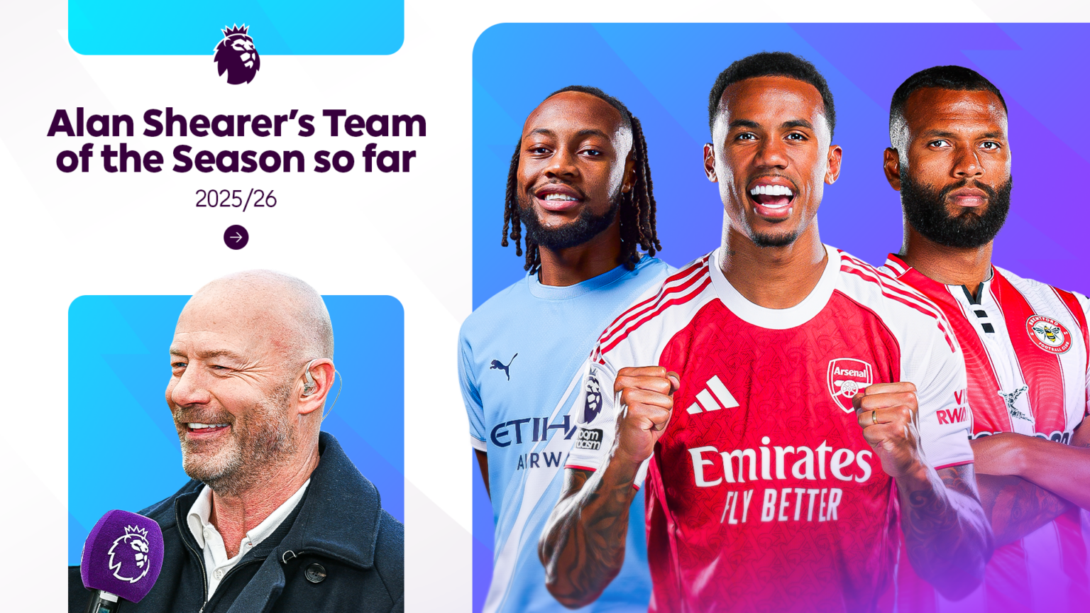 Alan Shearer's Team of the Season so far