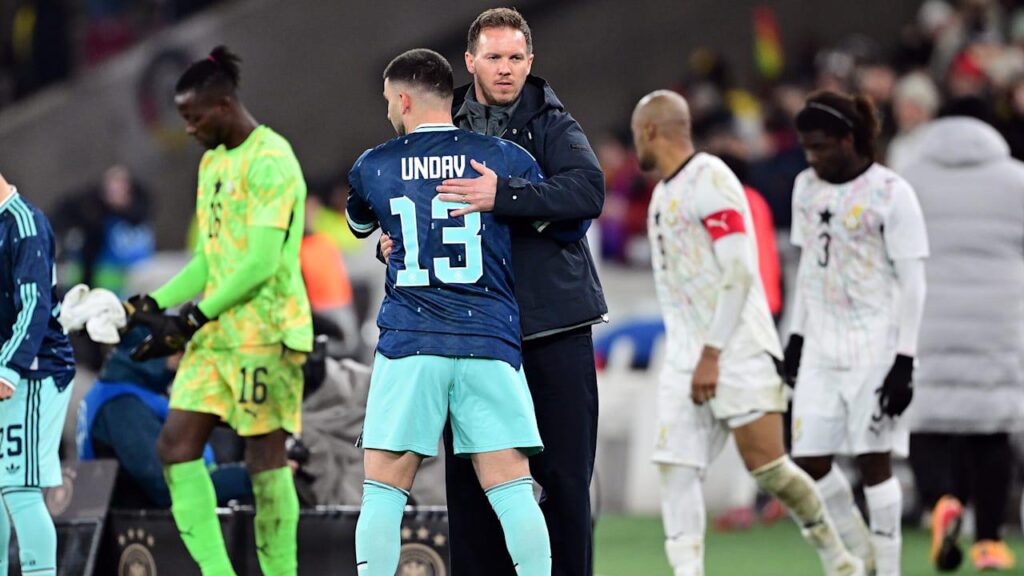 Schweige-Pakt zwischen Undav und Nagelsmann: Nagelsmann und Undav haben sich darauf verständigt, sich künftig nicht mehr zu dem Thema der WM-Rolle zu äußern, um kein weiteres Fass aufzumachen. Das Verhältnis der beiden ist intakt und von großer Offenheit geprägt.