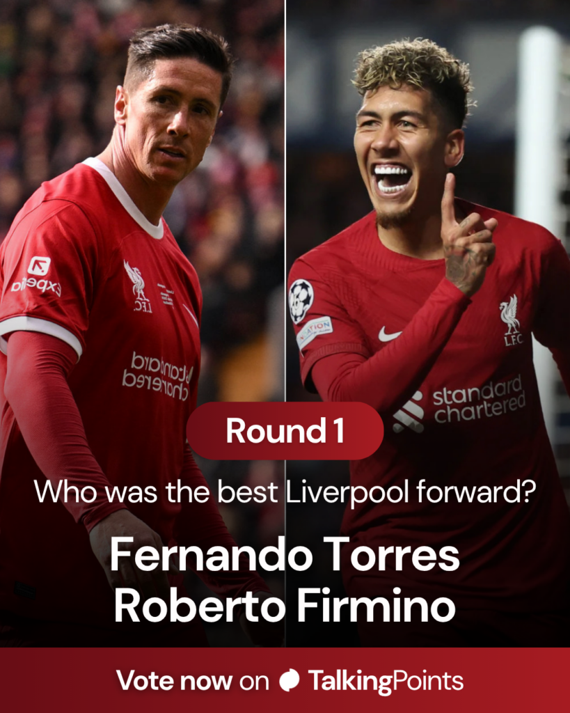 Fernando Torres reacts during the Legends football match between Liverpool Legends and Ajax Legends at Anfield. Liverpool legend Roberto Firmino playing in a Europa League clash against Rangers.