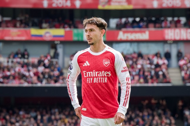 LONDON, ENGLAND - APRIL 11: Martin Zubimendi of Arsenal during the Premier League match between Arsenal and Bournemouth at Emirates Stadium on April 11, 2026 in London, England. (Photo by Pedro Porru/MB Media/Getty Images)