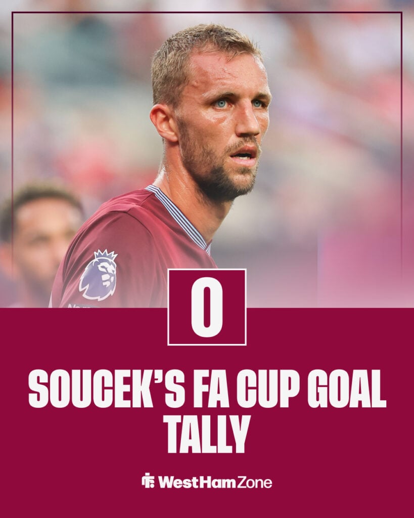 Tomas Soucek 28 of West Ham United during the Premier League Summer Series game against Manchester United.