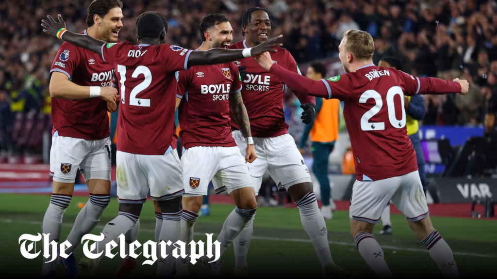 West Ham fans delight in Wolves rout that plunges Spurs into relegation zone