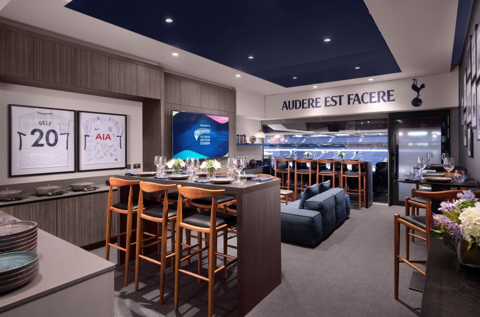 Tottenham Hotspur FC premium sideline suite.