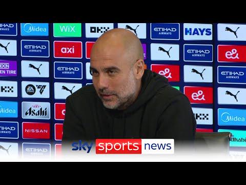 Pep on de zerbi in 2023: "Roberto is one of the most influential managers in the last 20 years" "There is no team playing in the way they play, its unique" "Its one if the teams i try to learn alot"