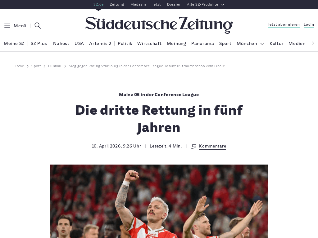 Mainz 05 in der Conference League - Die dritte Rettung in fünf Jahren