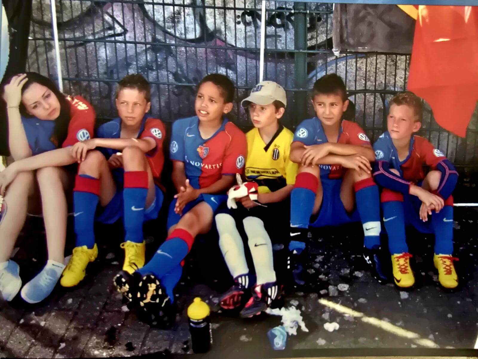 Noah Okafor with the FC Basel youth-team