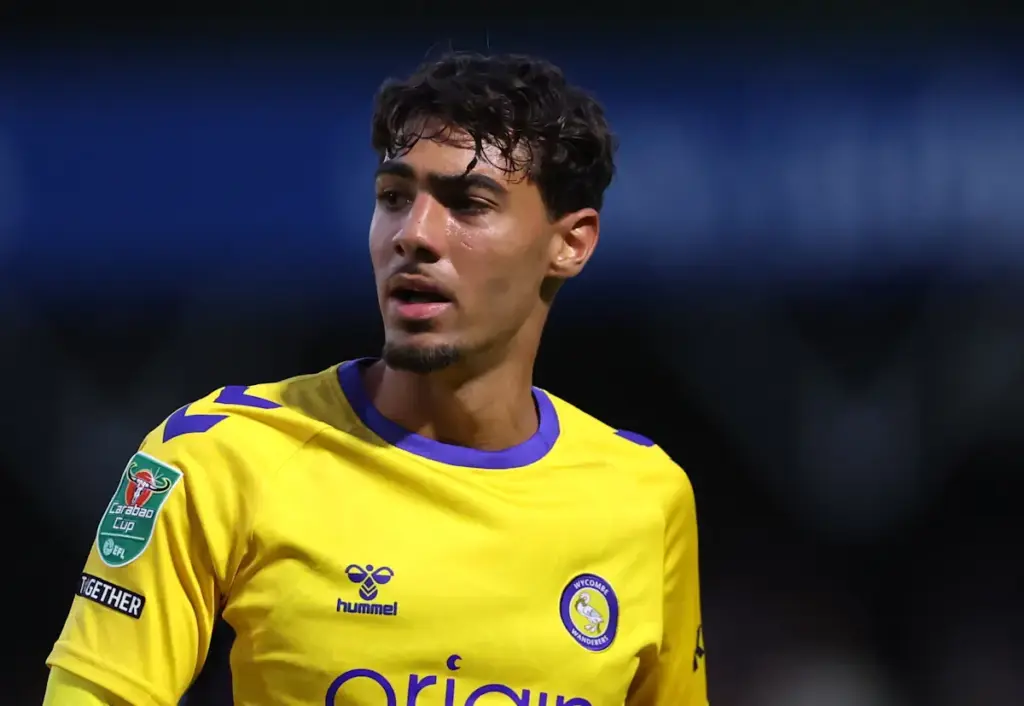 George Abbott looks on while playing for Wycombe Wanderers