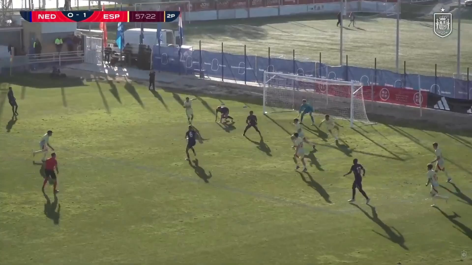 Mario Rivas and Jesús Fortea important save against netherlands U-19