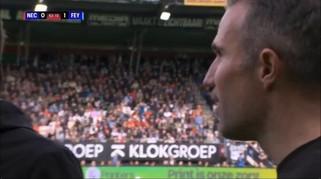 Why was the decision different in the Feyenoord match compared to Barcelona’s red card incident?