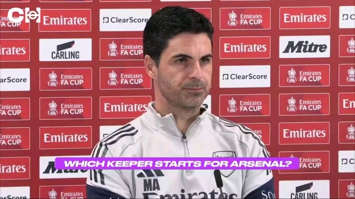 Arteta confirms who will start in goal for Arsenal against Southampton.