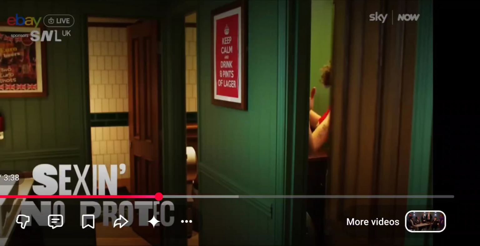 Funny that SNL UK referenced West Ham - Leeds in their British Pub song