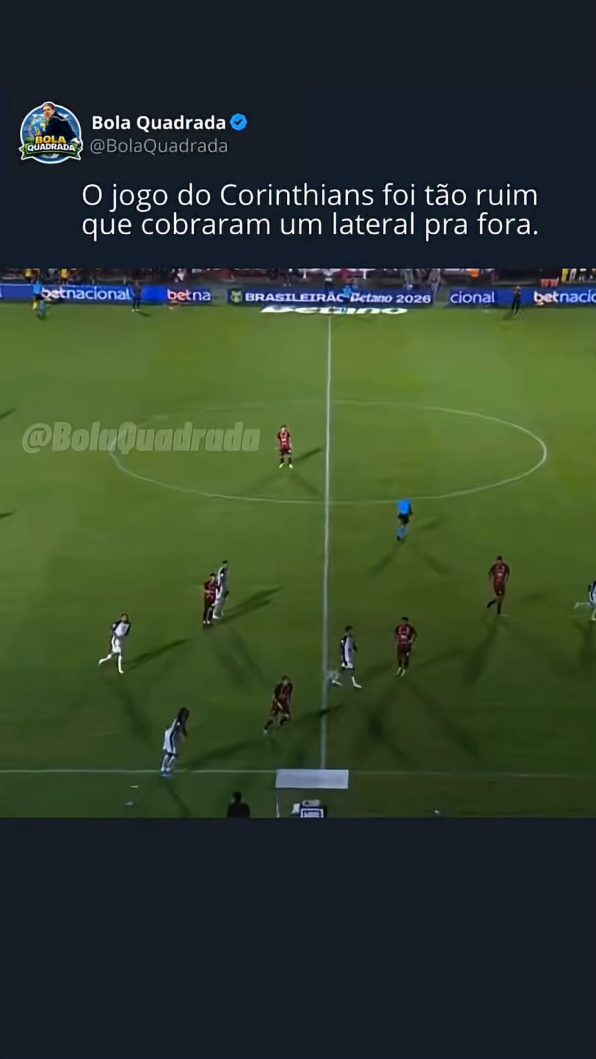 Fui procurar os melhores momentos do jogo do Corinthians de ontem, esse foi o resumo: