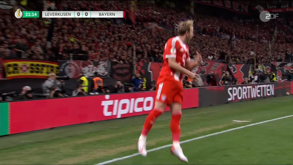 Leverkusen 0-1 FC Bayern - Harry Kane 22'