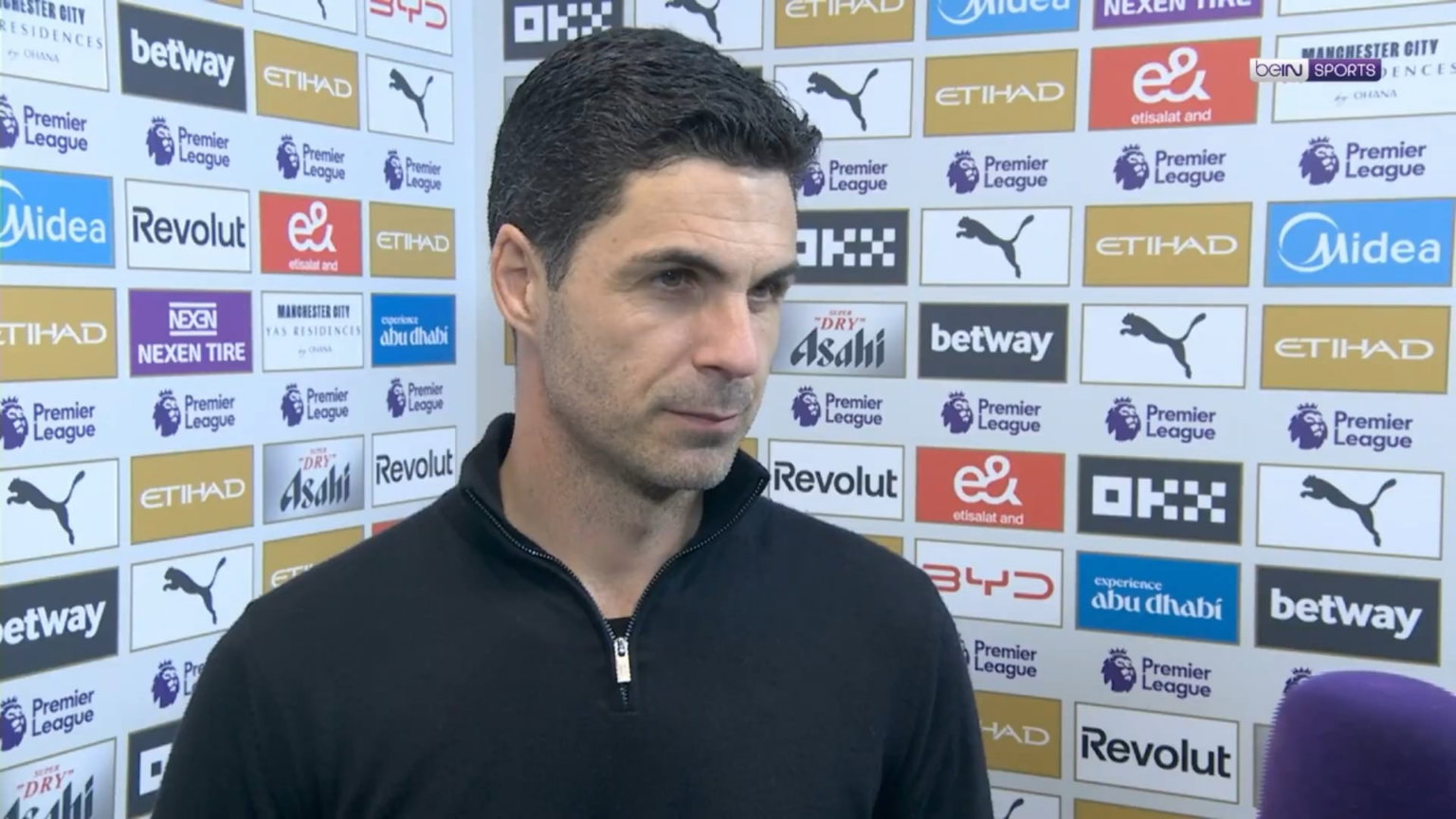 “When you have so many open chances like we did against them, you have to put the ball in the back of the net and get away with the three points” Arteta on the game to BeIN Sports
