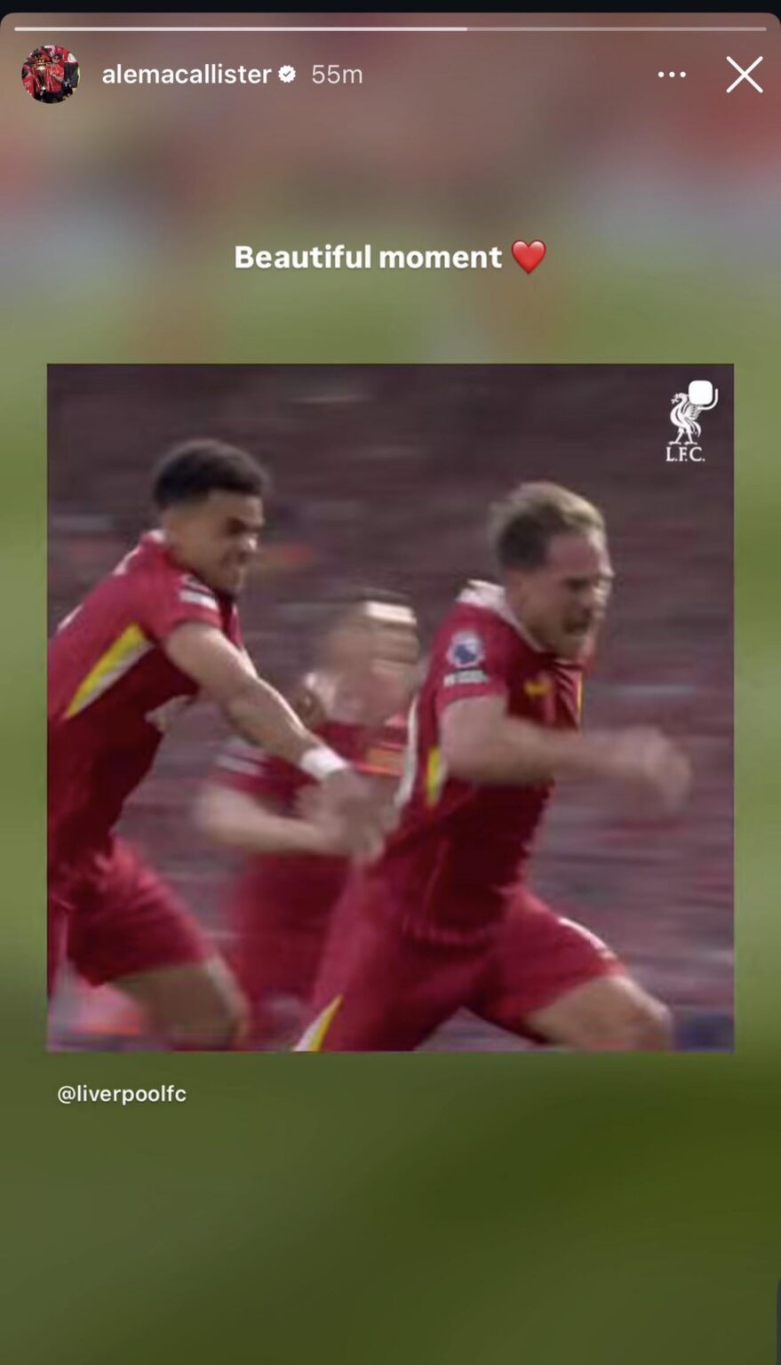 Alexis on Instagram. Beautiful moment indeed❤️