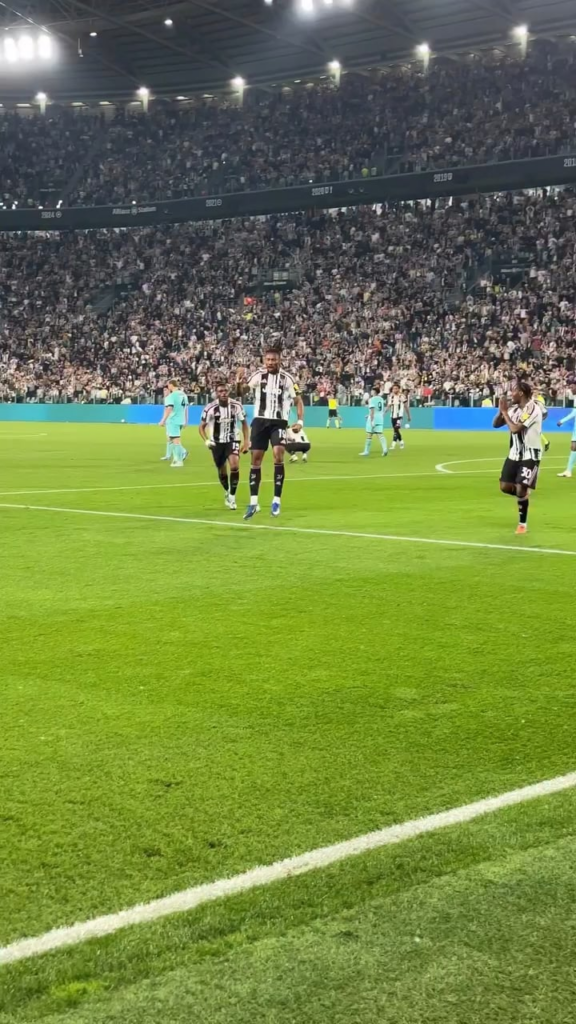 The celebration after the second goal was so coool