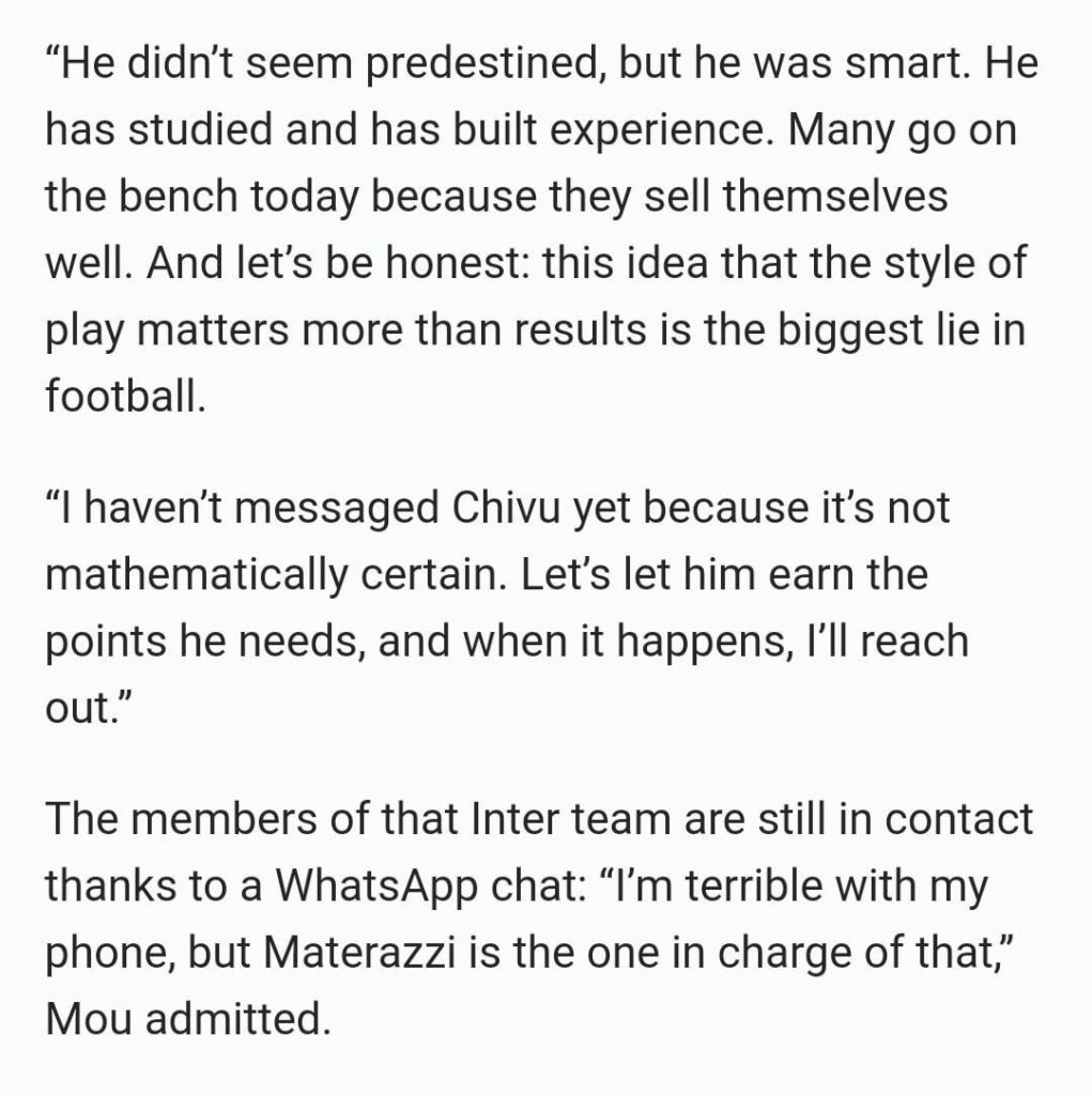 Even Mourinho knows not to celebrate early