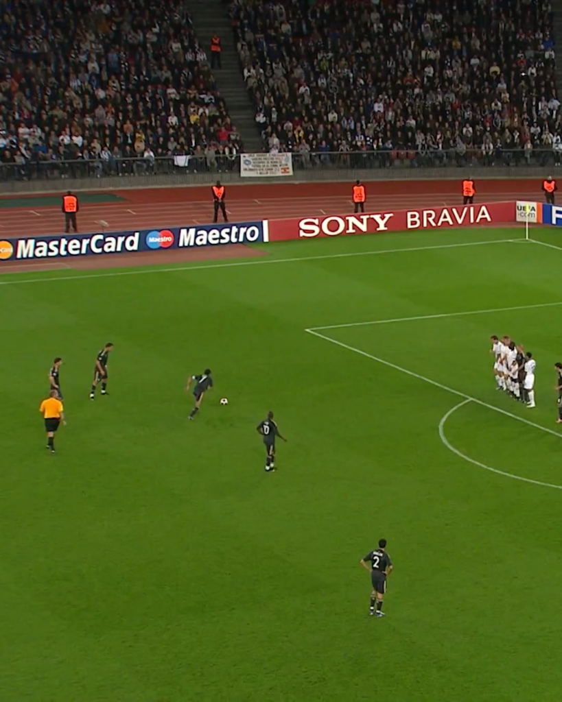 O primeiro jogo de Cristiano na #UCL pelo Real Madrid