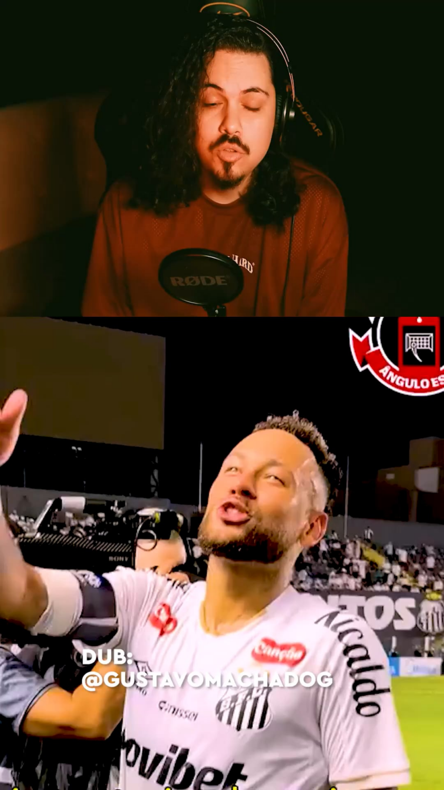 Dublagem de Neymar X Torcedor Santista no jogo contra o Recoleta!