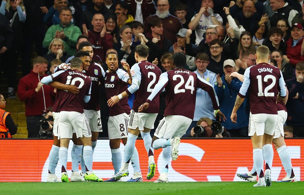 Aston Villa thrashed Bologna 7-1 on aggregate to set up a semi-final clash against Nottingham Forest