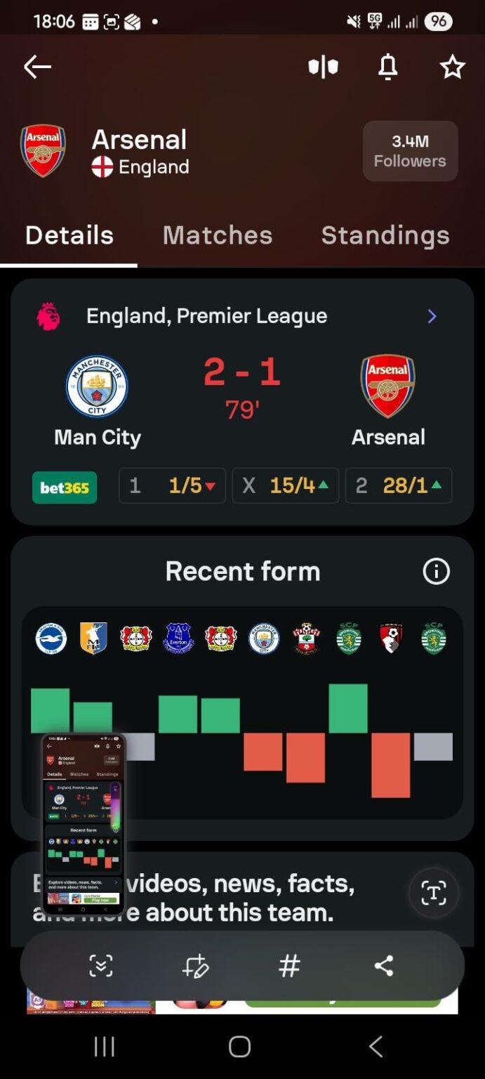 can arsenal loose the premiership?