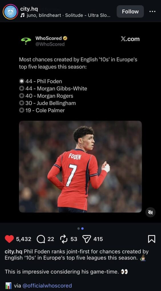 I still have hope that we’re gonna see Foden back at his best soon