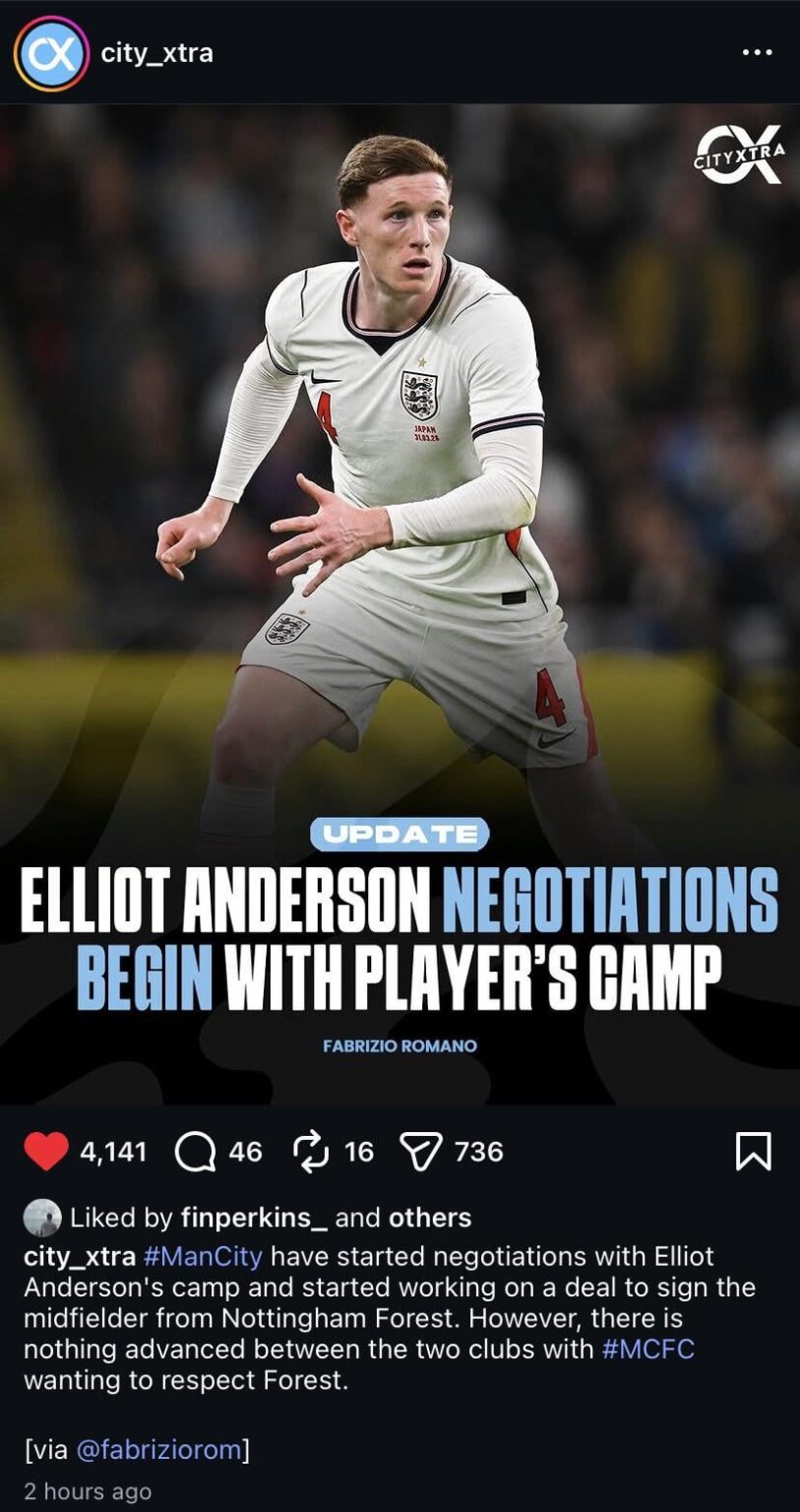 With Bernardo leaving in May this would be a perfect replacement, hopefully we can get it wrapped up before the World Cup.