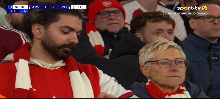 Minutos Finais do Arsenal X Sporting