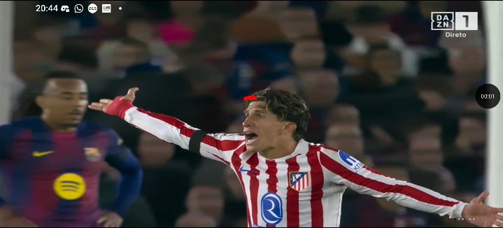 Barcelona 0 - Atlético Madrid (1) Julian Alvarez (40)