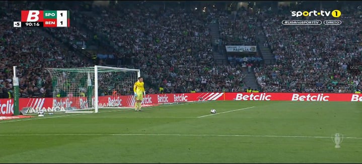 Sporting 1 - Benfica 1 Golo anulado a Rafael Nel (90)