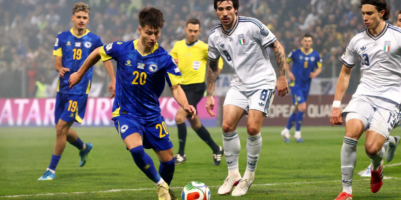Bajraktarevic in action for Bosnia