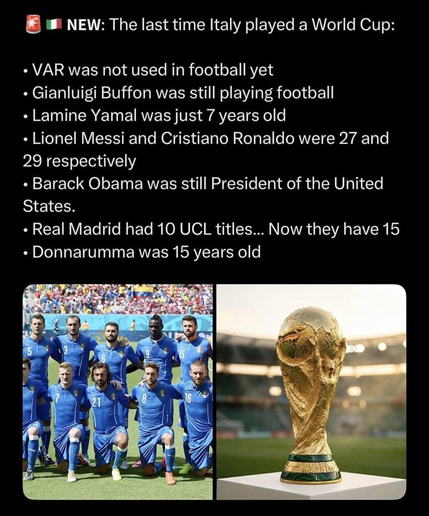 Sounds like Italy need some terrorball in their lives