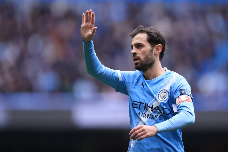Bernardo Silva of Manchester City during the Emirates FA Cup Quarter Final match between Manchester City and Liverpool