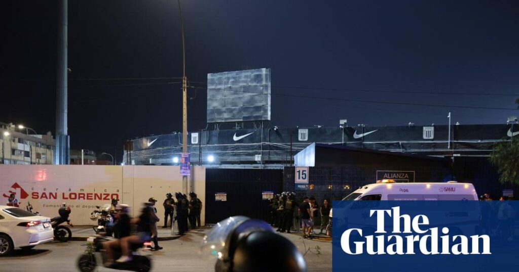 One dead and dozens injured at Peru football stadium during pre-match event for Alianza Lima