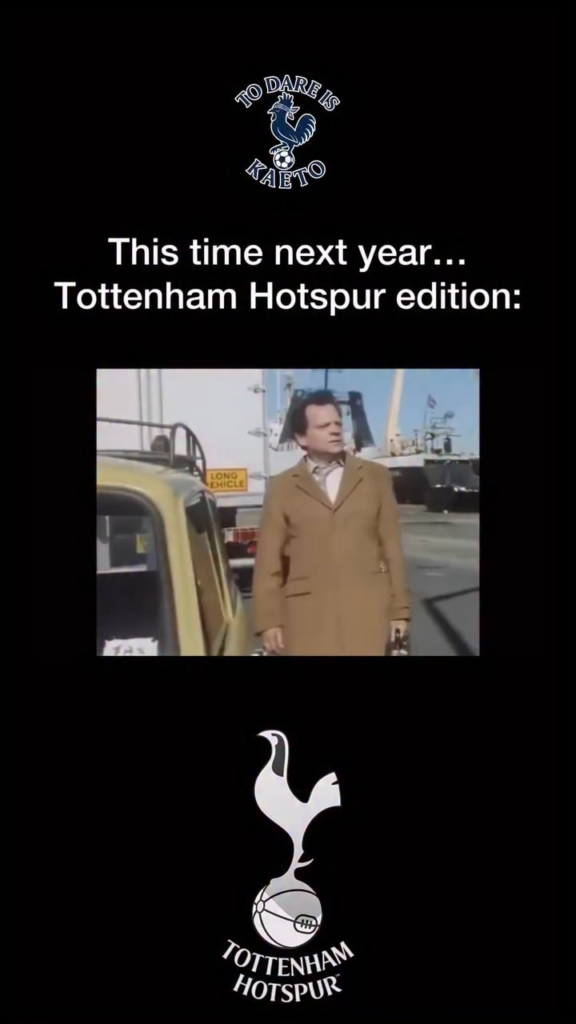 This time next year Rodney we'll be... Championship fans