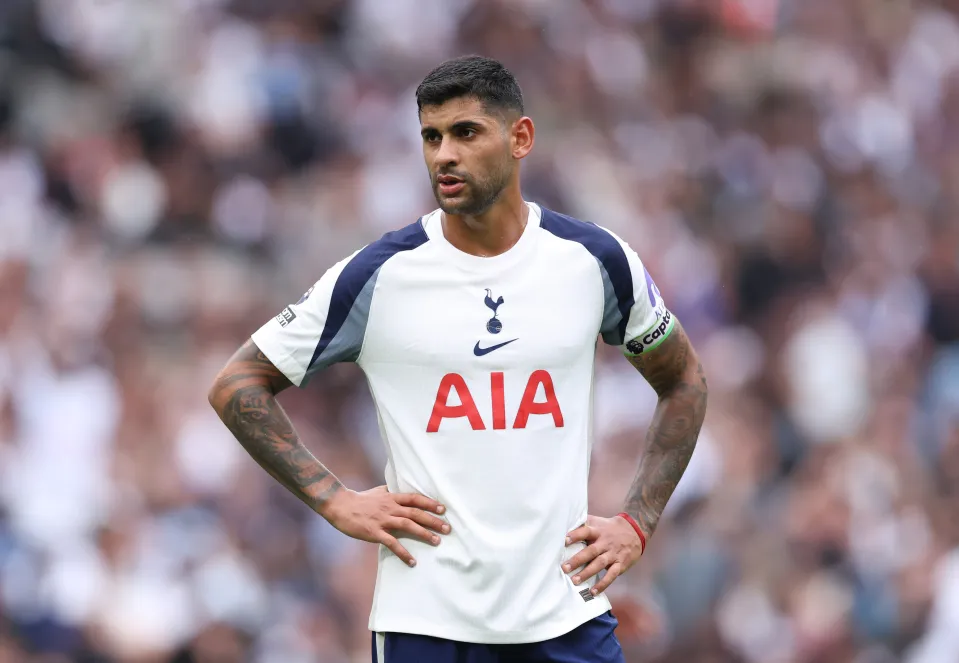 Cristian Romero of Tottenham Hotspur during the Premier League match between Tottenham Hotspur and Bournemouth