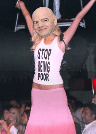 Gianni Infantino addresses fans concerns about world cup ticket price gouging (colourised)