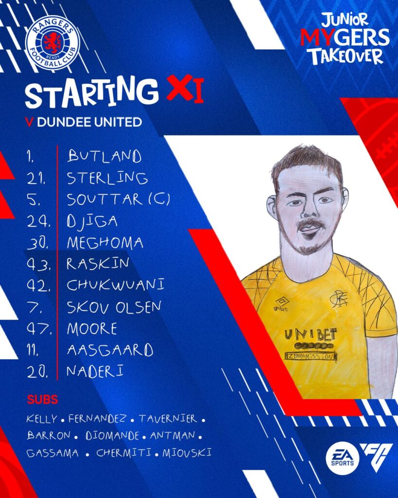 Rangers XI v Dundee United [04/04@15:00BST]