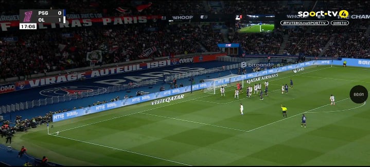 Golo de Afonso Moreira Frente ao PSG