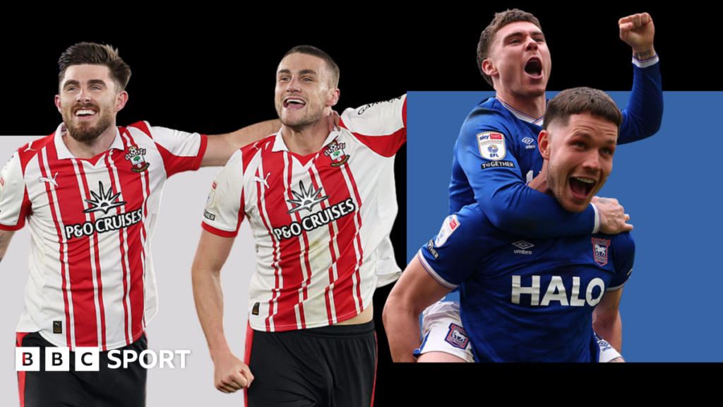 Southampton and Ipswich Town prepare for automatic promotion showdown