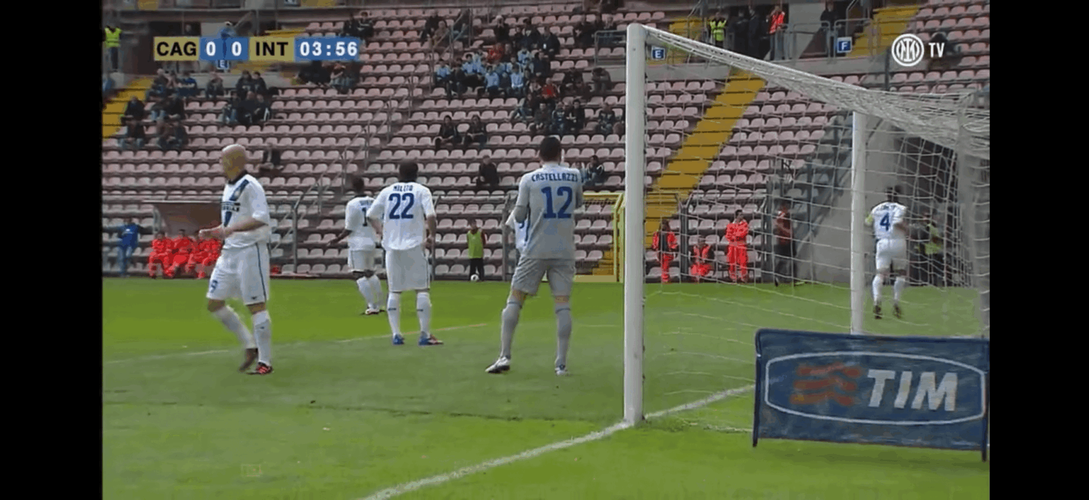 Davide Astori goal against Inter Milan [April 7, 2012]