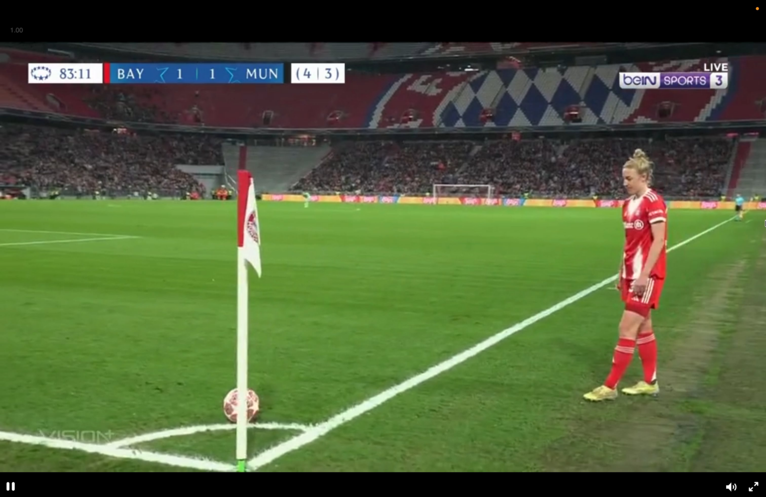 84' FC Bayern [2] - [1] Manchester United: Linda Dallman slams it home off the rebound for Bayern