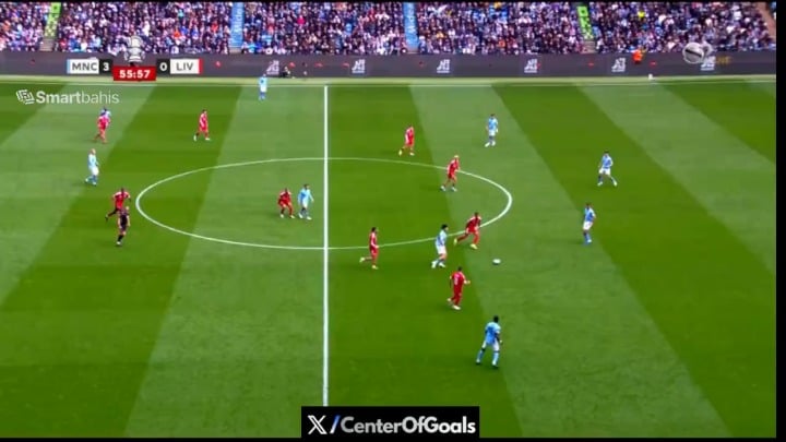 Manchester City [4] - 0 Liverpool - E. Haaland hattrick 57'
