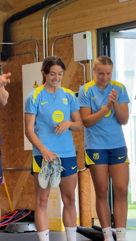 Aitana Bonmati is back training with the rest of Barça Femeni