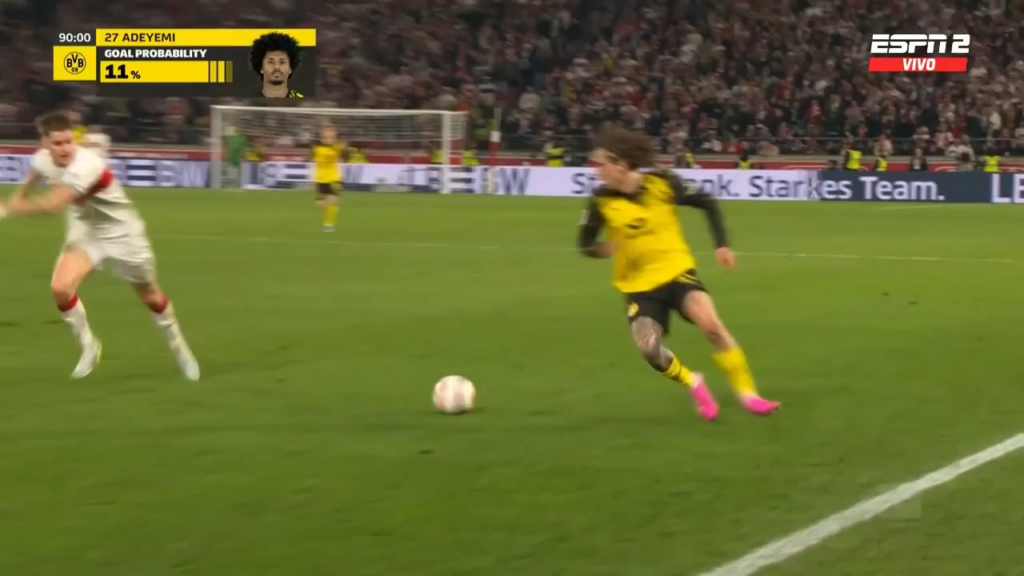 Stuttgart-Fans rasten nach Treffer von Julian Brandt aus