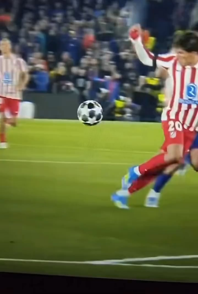 Another Camera Angle of Pau Cubarsi’s foul on Giuliano Simeone that got him a red card vs Atletico Madrid.