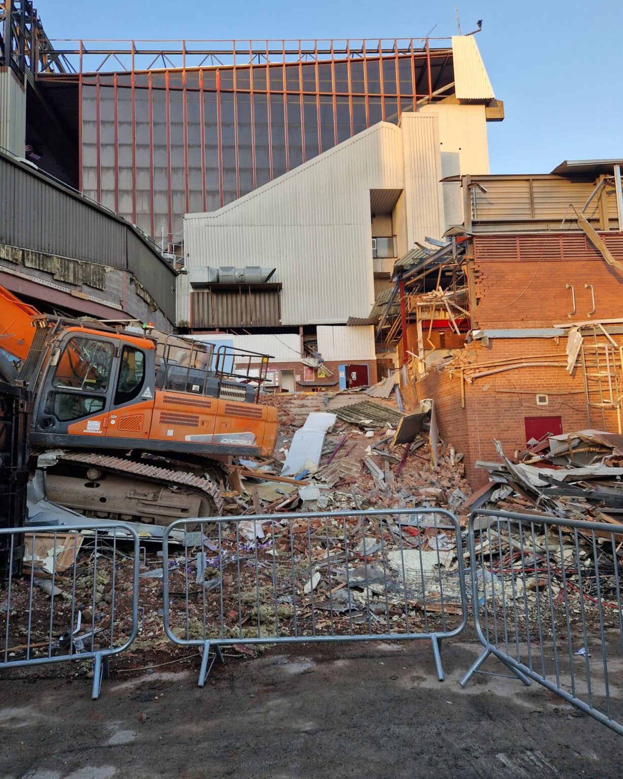 What does everyone make of the North Stand demolition?