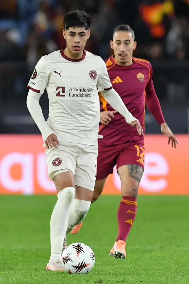 Dario Osorio during the UEFA Europa League match Roma-FC Midtjylland at the Stadio Olimpico. Rome